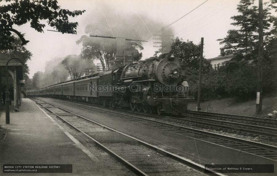 Postcard: Boston & Albany Railroad #597 at Auburndale, Massachusetts